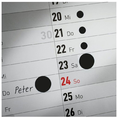 AVERY ZWECKFORM Marqueurs 18mm 3003 noir 96 pcs.