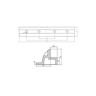 WATTSTUNDE Befestungsmaterial HXH53/W, ABS Kunststoff, Weiss