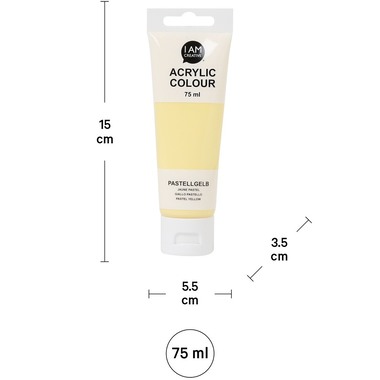 I AM CREATIVE Acrylfarbe 75ml 2001.3 pastellgelb