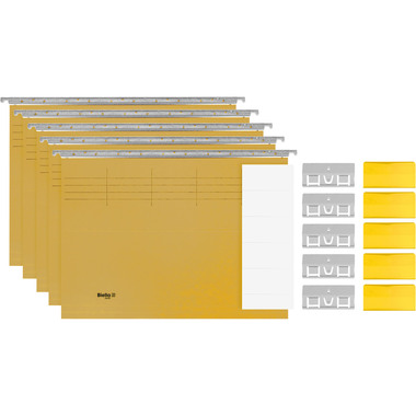 BIELLA Hängemappen-Set A4 27145520U gelb 32x25cm 5 Stück