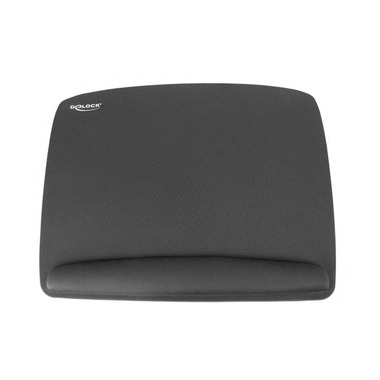 Delock Ergonomische Mausmatte mit Handballenauflage Schwarz