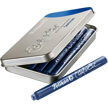 PELIKAN Tintenpatrone Edelstein 339630 blau 6 Stück