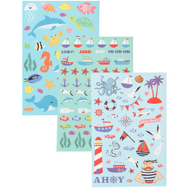 I AM CREATIVE Stickerbook 4087.499 maritim, 6 Blatt