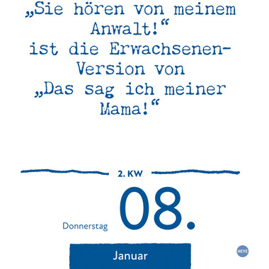 HEYE Abreisskal. Dumme Sprüche 2026 22594+26 DE 11x14cm