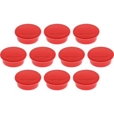 MAGNETOPLAN Aimant Discofix Color 40mm 1662006 rouge, env. 2.2 kg 10 pcs.