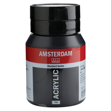 AMSTERDAM Peinture acrylique 500ml 17727022 noir 702