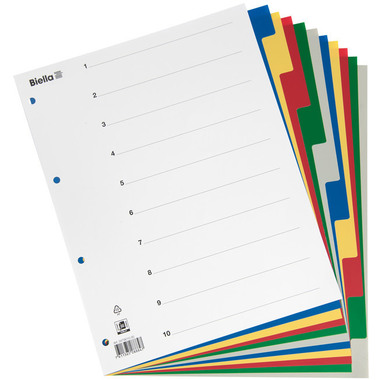 BIELLA Register PP A4+ 47901000U farbig 10-teilig