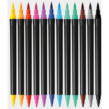 I AM CREATIVE Dual Brush Pencils 4005.66 wasserbasis, 12 pezzi