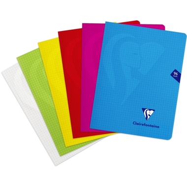 CLAIREFONTAINE Schulheft 170x220mm 303742C 5mm kariert as.48B.
