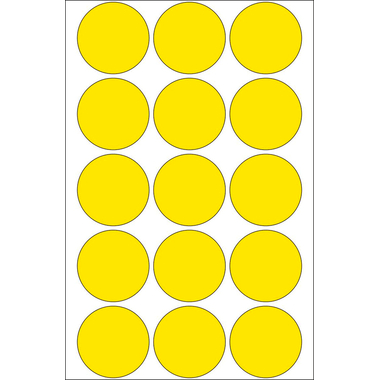 HERMA Markierungspunkte 32mm 2271 gelb 480 St./32 Blatt