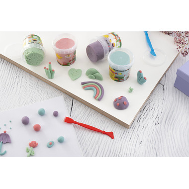 EBERHARD FABER Set de pâte à modeler ludique 572505 pastel 4 pièces