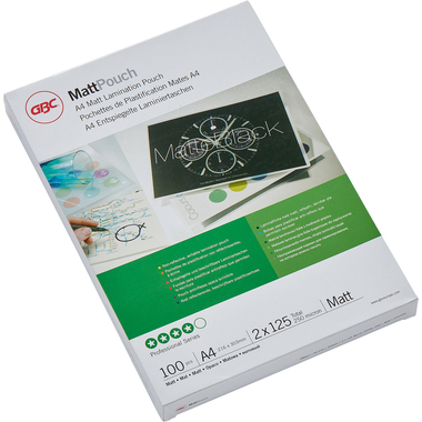 GBC Laminiertasche A4 3747241 matt, 125my 100 Stk