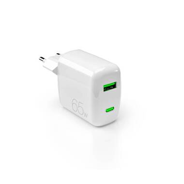 Chargeur mural GaN MiniPro 65W USB-C et USB-A | Puro