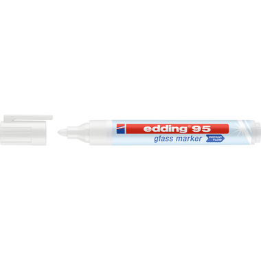 EDDING marqueur de verre 95 95-049 blanc