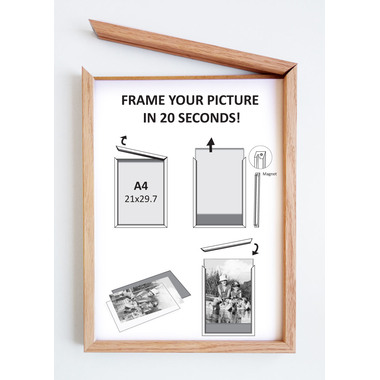 DEBEX Wechselrahmen 15x21cm H3201V150210 Holz, magnetisch Eiche