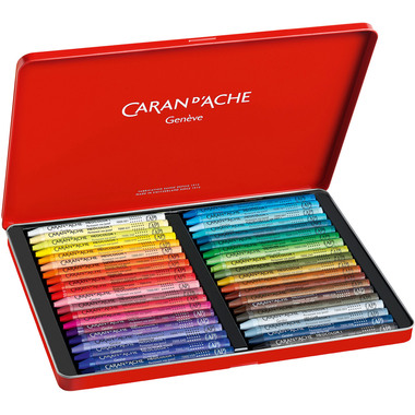 CARAN D'ACHE Crayons de cire Neocolor 1 7000.340 40 couleurs ass. box métal