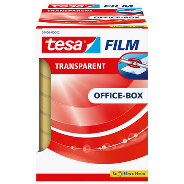 TESA Klebeband transp.Box 66mx19mm 574060000 8 Stk.