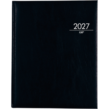 SIMPLEX Agenda Managertimer 2027 7008B2.27 1W/2S schwarz ML 20.8x25.8cm