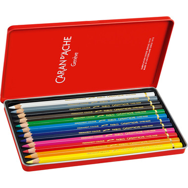 CARAN D'ACHE Crayon de couleur Pablo 666.312 12 couleurs