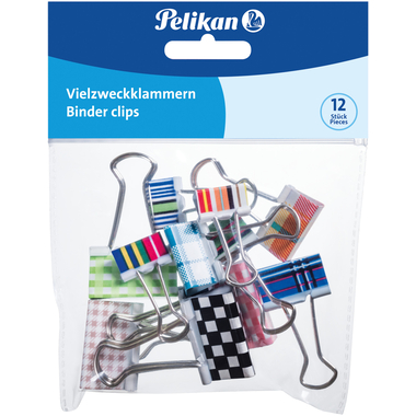 PELIKAN Pinces lettre 700306 ass. 12 pcs.
