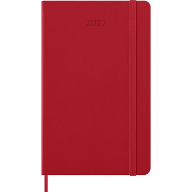 MOLESKINE Agenda Classic Large 2027 DHF212WN3Y27 1W/1S scharlachrot HC 13x21cm