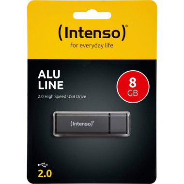 INTENSO USB-Stick Alu Line 8GB 3521461 USB 2.0 antracite