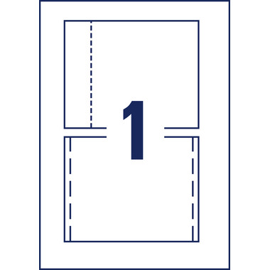 AVERY ZWECKFORM CD-Einleger 151x118mm C32250-25 A4 25 Stk.