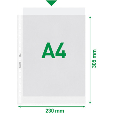 LEITZ Poches PP A4 47900000 grainée, 0,09 mm 100 pcs.