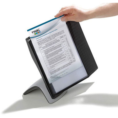 DURABLE Sistema d.present.SHERPA Style 585501 nero, di 10 pannelli A4