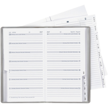 BIELLA Planer Bern 2027 851572280027U 1W/1S silber ML 8.7x15.3cm