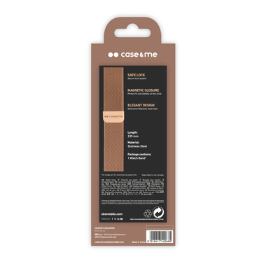 bracelet de remplacement en acier pour Apple Watch 38/40/41 mm | case&me