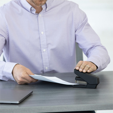 FELLOWES Agrafeuse EasyPress LX840 5012901 Microban, noir 25 feuilles