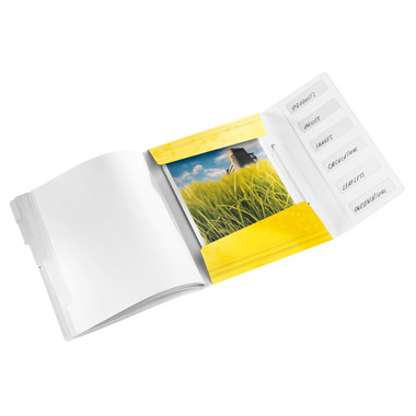 LEITZ Dossier archivio WOW PP A4 4633-00-16 giallo 6 scomp.