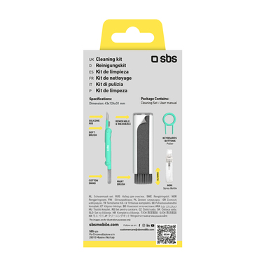 Kit di pulizia fotocamere, tastiere, auricolari | SBS