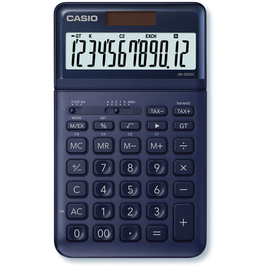 CASIO Tischrechner JW-200SC-NY-S 12-stellig dunkelblau