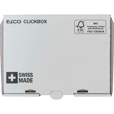 ELCO Versandkarton weiss Clickbox 870001001 15.8x11.3x1.9cm, A6