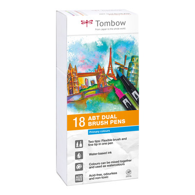 TOMBOW ABT Dual Brush Pen ABT-18P-1 Set à 18