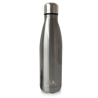 Double wall H2O thermal bottle 500 ml black | Puro
