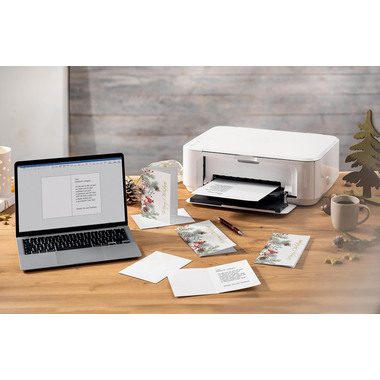 SIGEL Cartoline di Natale A6 DS085 Rami di abete 25 pezzi