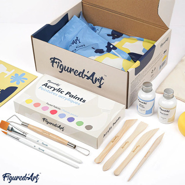 FIGURED'ART Kit de poterie FA-POTTKIT argile autodurcissante