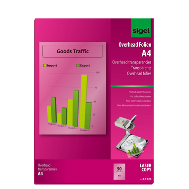 SIGEL Film color laser A4 LF620 50 fogli