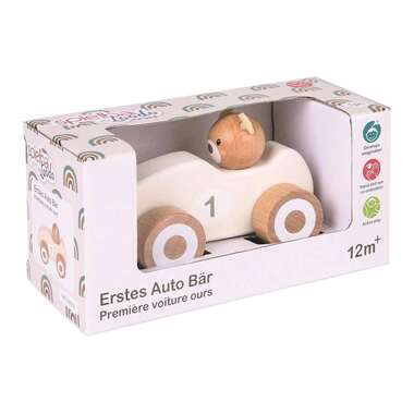 Spielba Holzspielwaren Première voiture Ours