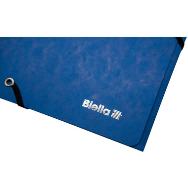 BIELLA Gummibandmappe A4 17840105U blau, 355gm2 200 Bl.