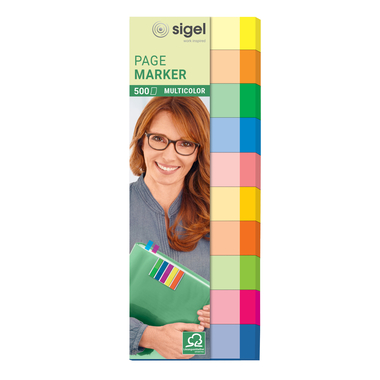 SIGEL Bloc notes 15x50mm HN682 multicolore 10x50 bandes