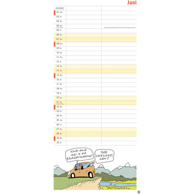 HEYE Planer für zwei Butschkow 2026 20712+26 1M/1S DE 2 Spalten 16x34.7cm