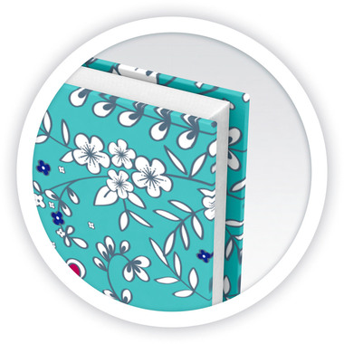 OXFORD Carnet spirale ForMe Floral A5 400094953 ligné 7mm, 90g 60 flls.