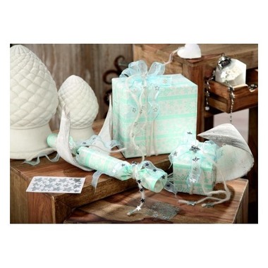 Z-DESIGN Sticker étoiles 52256 argent Noël