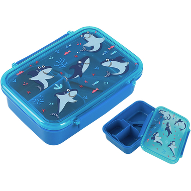I-DRINK Lunch Box with spoon + fork ID2015 Shark