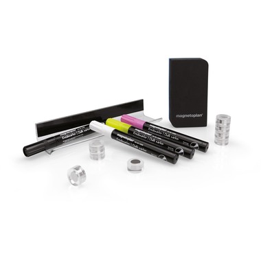 MAGNETOPLAN Zubehör Set für Glasboards 1346050 14-teilig