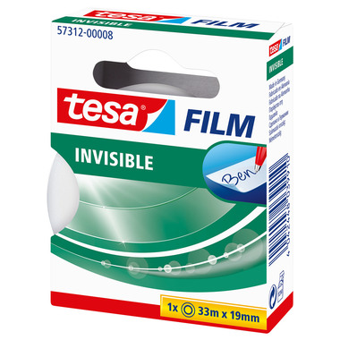 TESA Tesafilm 33mx19mm 57312-00008 invisible 1 Rolle